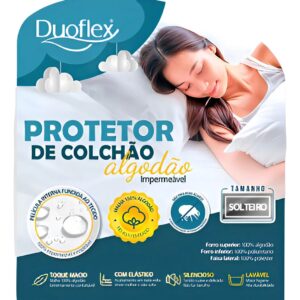 PROTETOR COLCHAO ALGODAO IMPERMEAVEL SOLTEIRO (DUOFLEX)